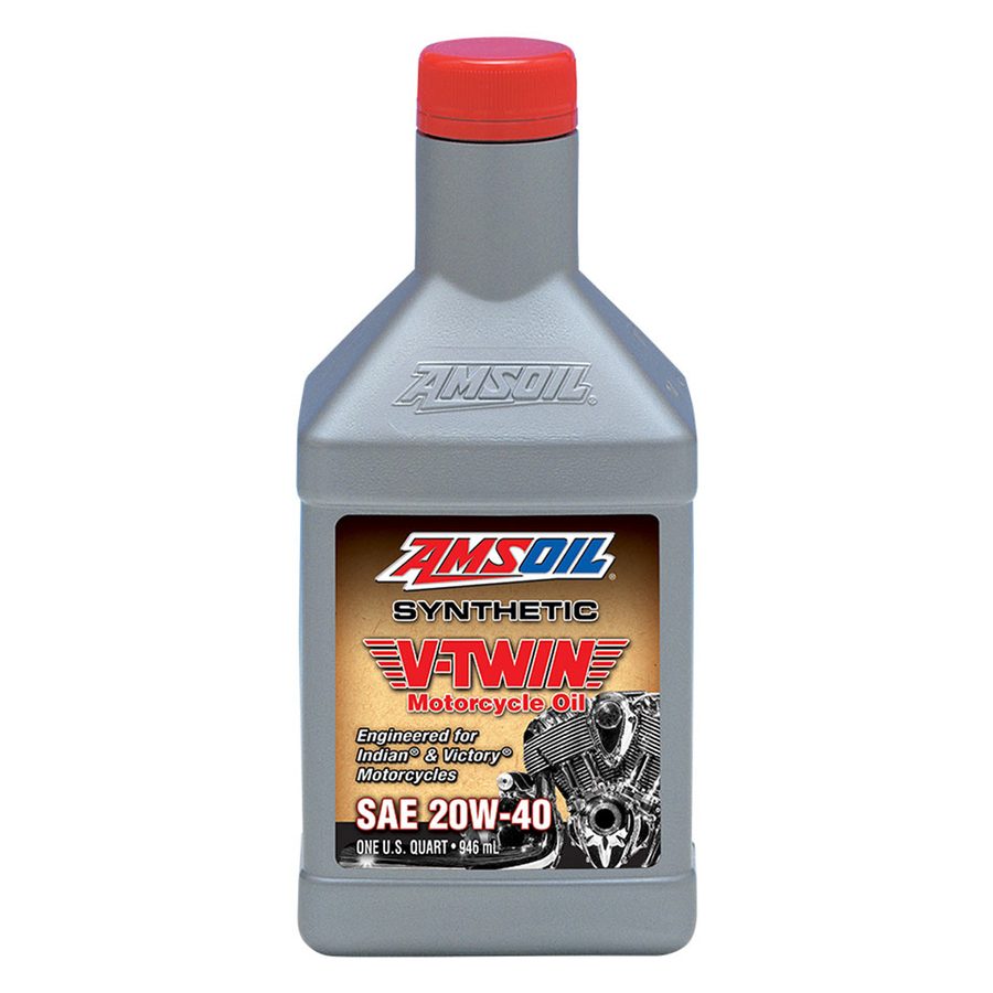 AMSOIL 20W-40 100% Synthetic V-Twin Motorcycle Oil